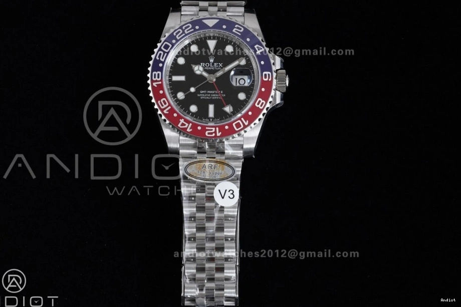 BLRO On 904L Best ARF GMT SS Pepsi Jubilee HighQuality 126710 New SH3285 Edition 1:1 II (UV Master Bezel V 862 Bracelet ) 0720